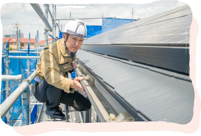 専属の熟練職人が在籍しており丁寧で効率的な施工により工数と費用を削減